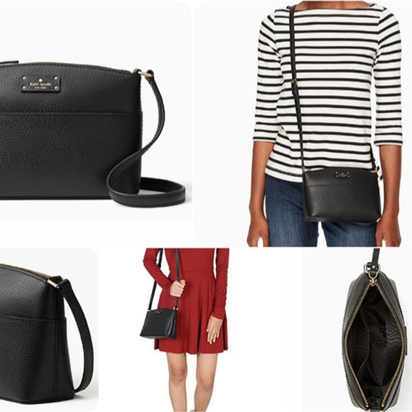 Kate Spade Black Leather Cross Body Bag - Picture 4 of 8